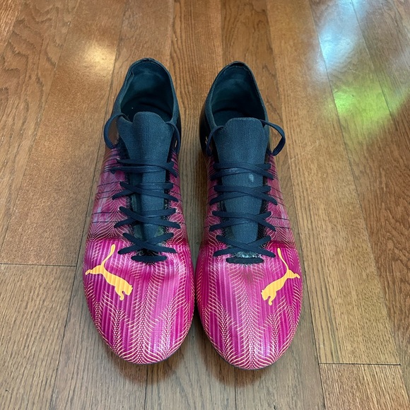 PUMA Ultra 3.4 FG/AG Firm Ground Mens Soccer Cleat Flare Navy/Fuchsia. Size 11 - Picture 2 of 7